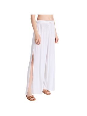 Playa Lightweight White Lucila Coverup Pants Size L